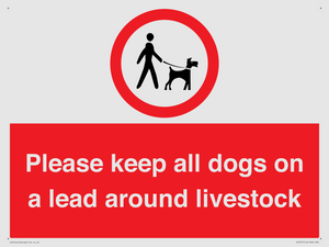 Please keep all dogs on a lead around livestock